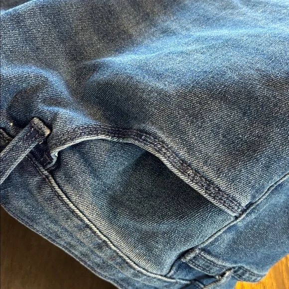 Old Navy high rise wow flare Classic Blue pocket  Jeans size 14 - Picture 7 of 8